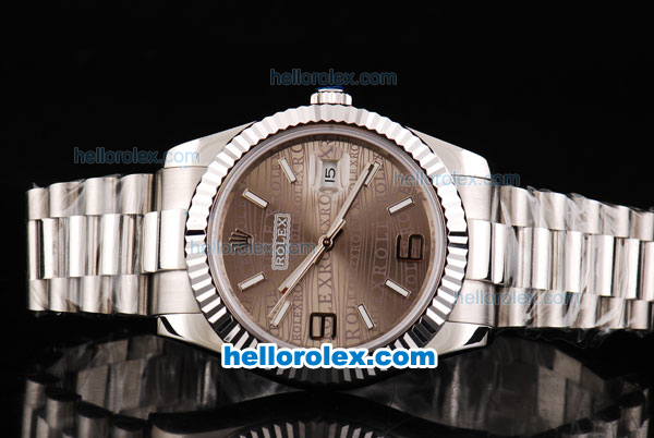 Rolex Datejust II Oyster Perpetual Automatic Movement Khaki Rolex Logo Dial with Numeral/Stick Marker and SS Strap - Click Image to Close